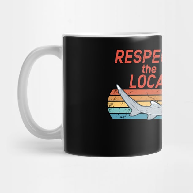 Respect the Locals Whitetip Reef Shark by NicGrayTees